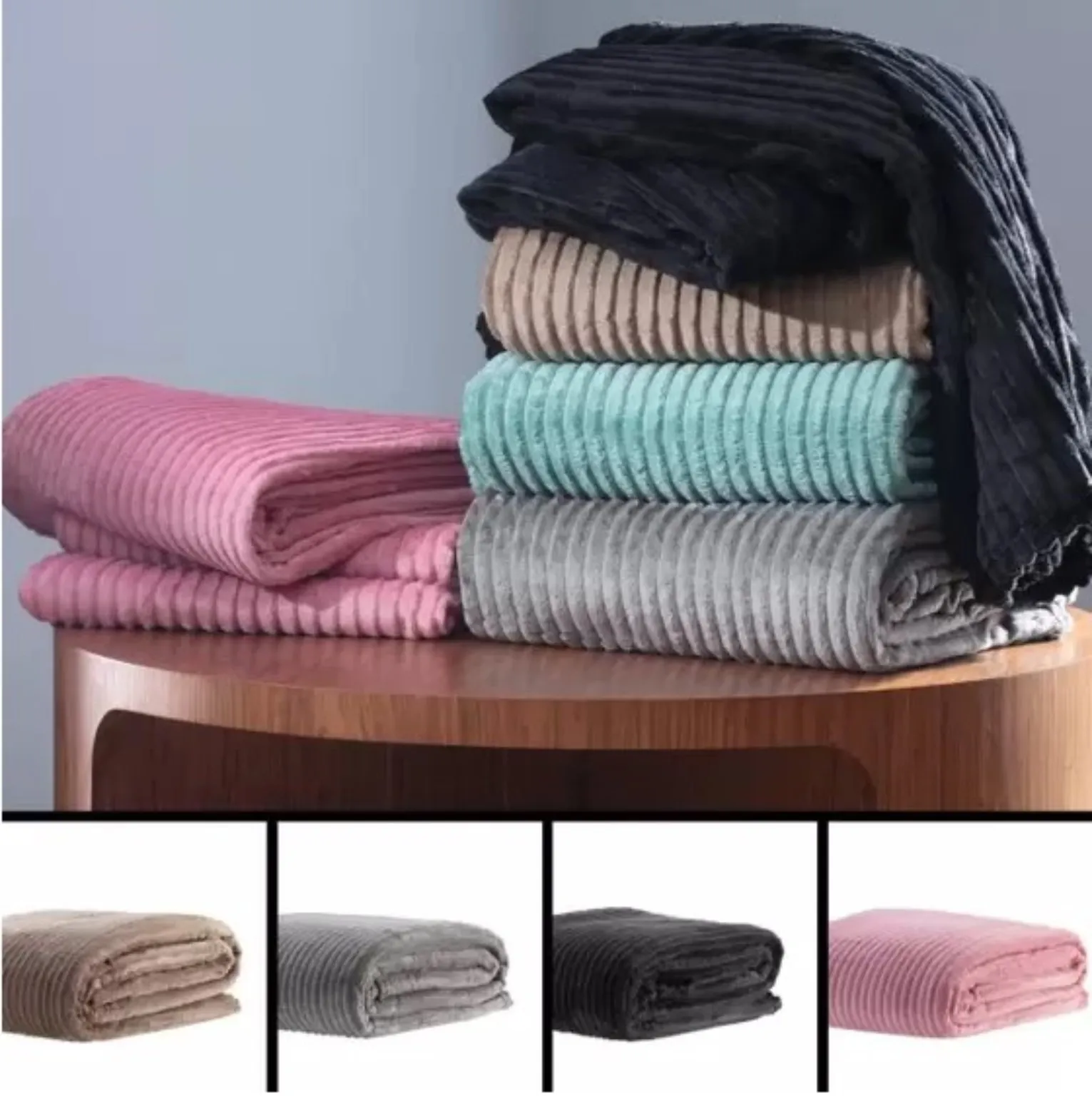 Manta Canelada Home Luster
